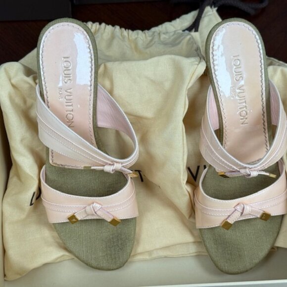 Louis Vuitton Opalescent Block Heel Sandals - Picture 2 of 7